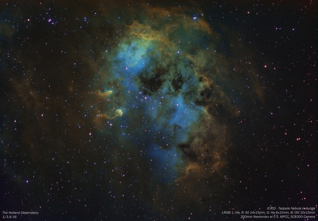 IC410 - Tadpole Nebula in Auriga