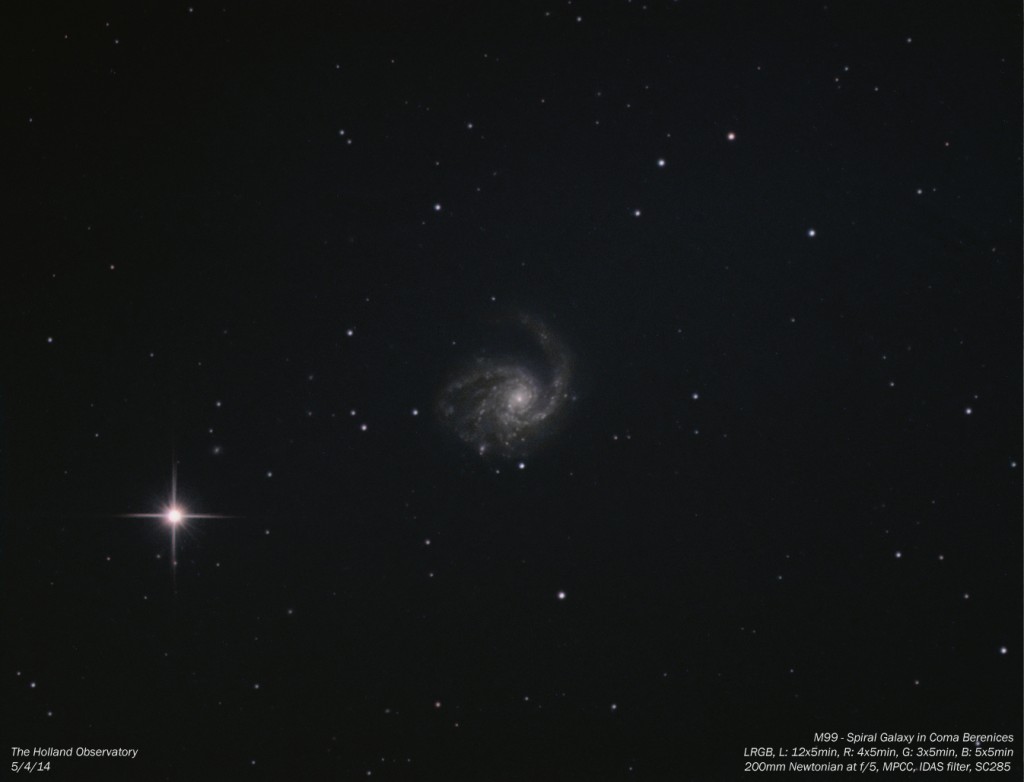 M99 - Spiral Galaxy in Coma Berenices