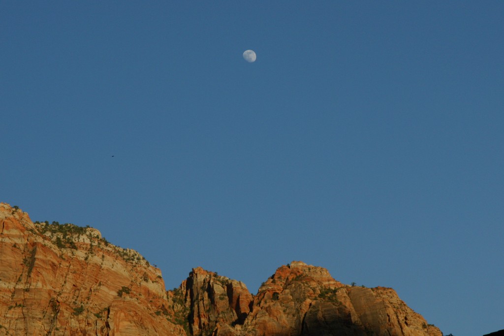 The Moon Over Zion National Park, 6/9/14