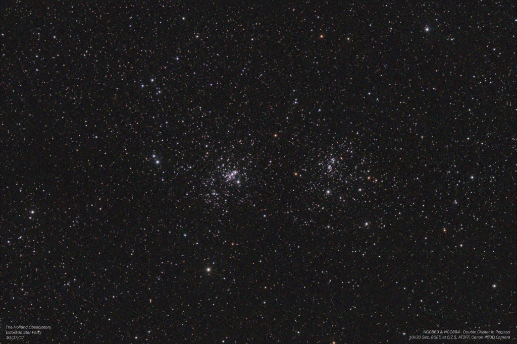 NGC869 & NGC884 - Double Cluster in Perseus