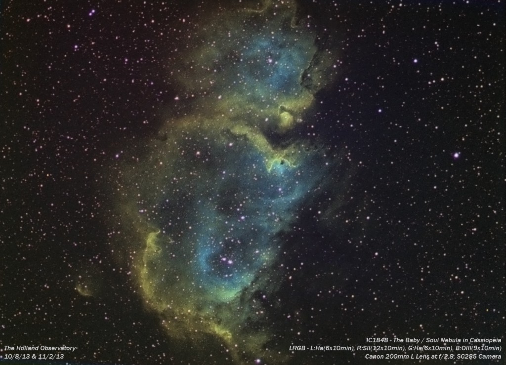 IC1848 - Baby / Soul Nebula in Cassiopeia