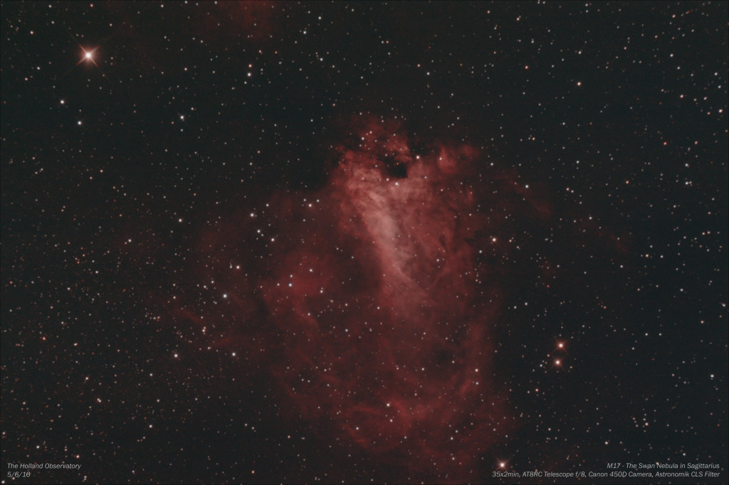 M17 - Swan Nebula in Sagittarius