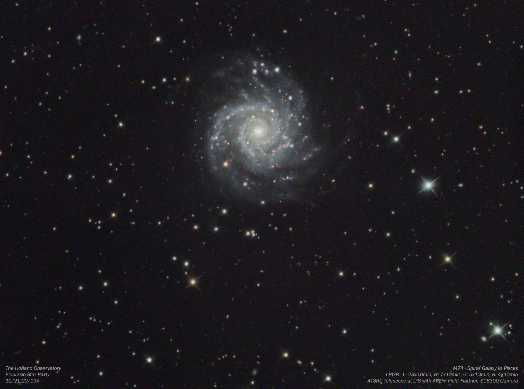 M74 - Spiral Galaxy in Pisces