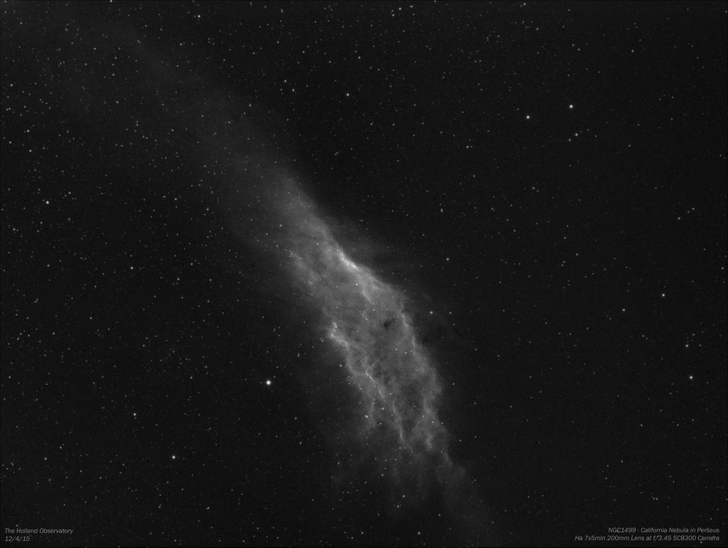 NGC1499 - California Nebula in Perseus