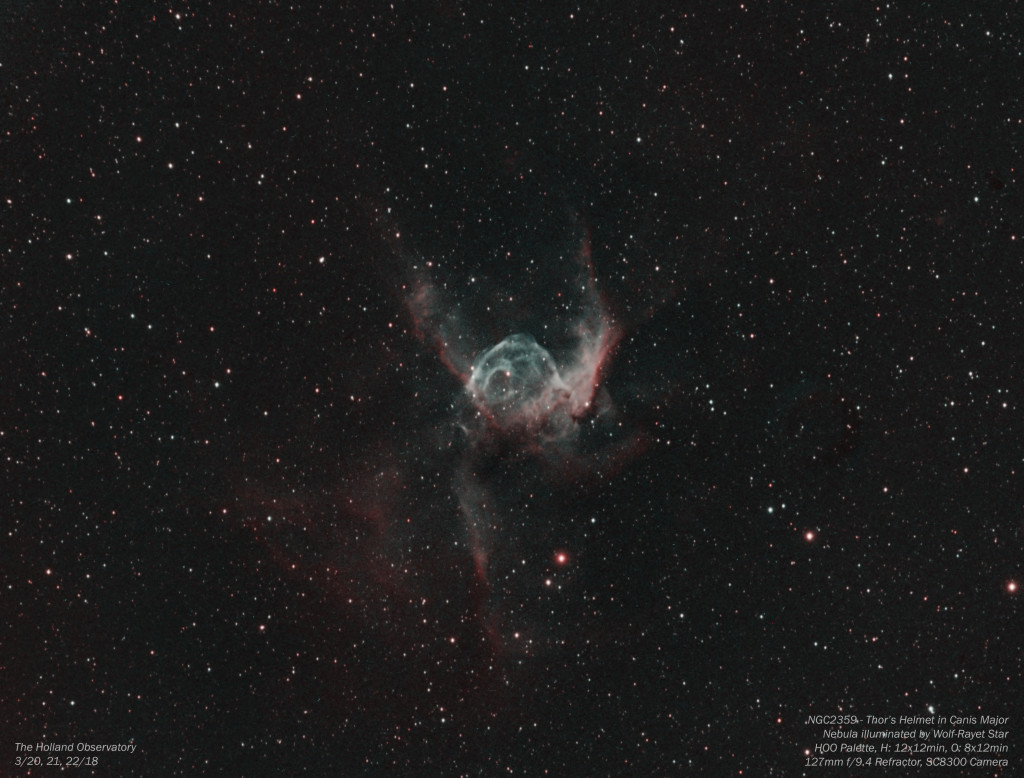 NGC2359 - Thor's Helmet in Canis Major