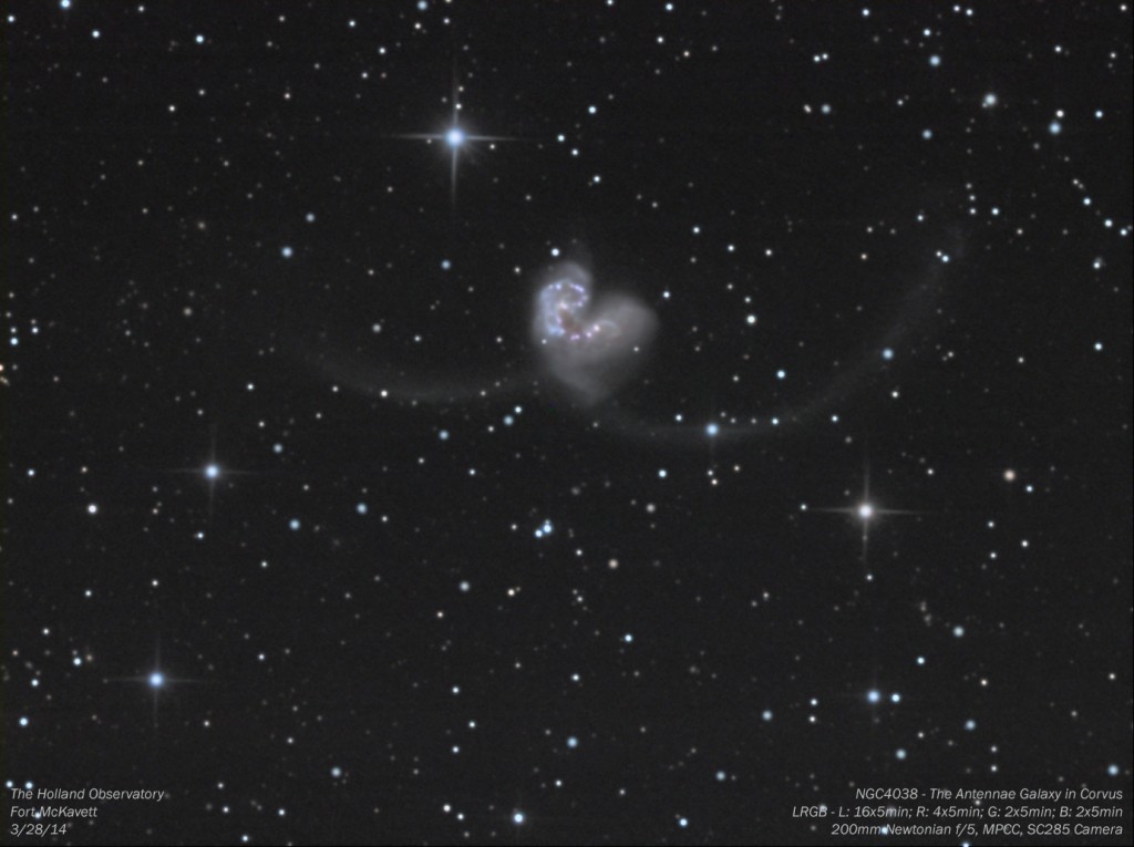 NGC4038 - Antennae Galaxy in Corvus