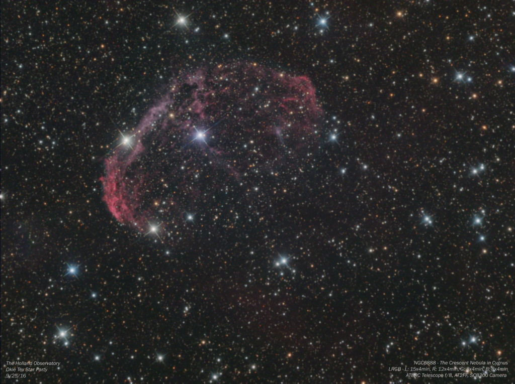 NGC6888 – Crescent Nebula in Cygnus