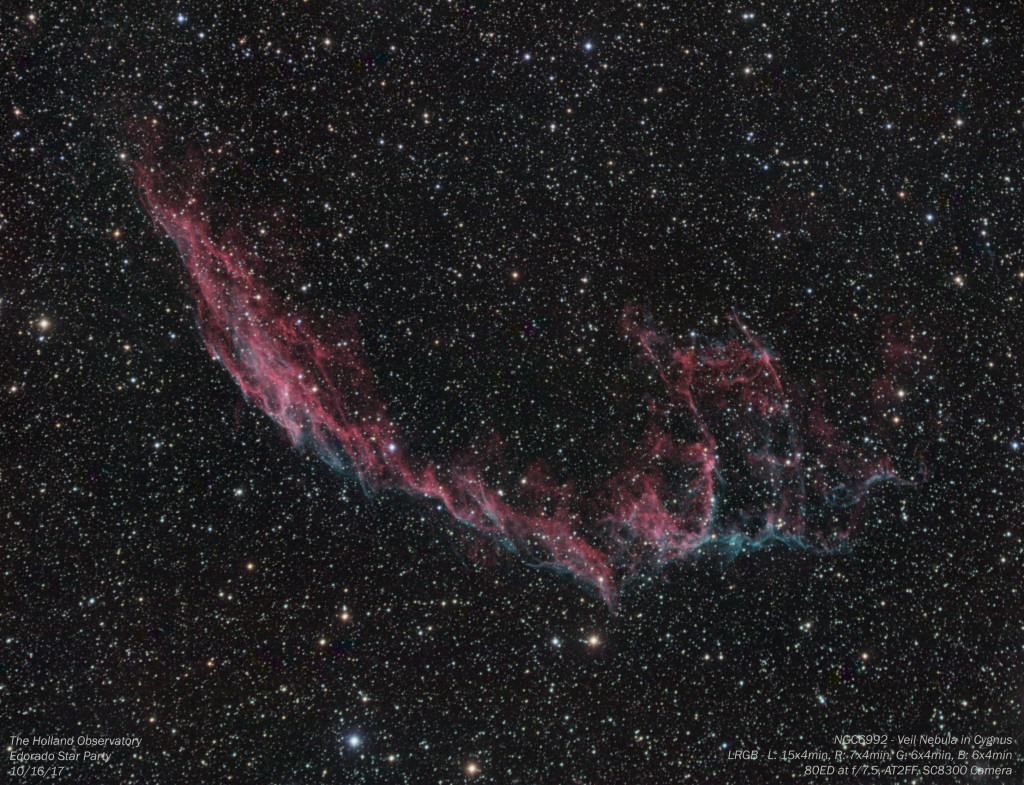 NGC6992 - Veil Nebula in Cygnus