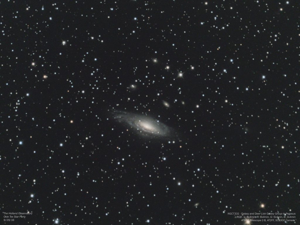 NGC7331 & Deer Lick Galaxy Group in Pegasus 